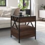 Coffee table with Infinity LED brown oak 40x40x51 cm by , Coffee table - Ref: Foro24-847721, Price: 89,99 €, Discount: %