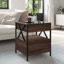 Coffee table with Infinity LED brown oak 40x40x51 cm by , Coffee table - Ref: Foro24-847721, Price: 88,55 €, Discount: %