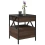 Coffee table with Infinity LED brown oak 40x40x51 cm by , Coffee table - Ref: Foro24-847721, Price: 88,55 €, Discount: %