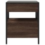 Coffee table with Infinity LED brown oak 40x40x51 cm by , Coffee table - Ref: Foro24-847721, Price: 89,99 €, Discount: %