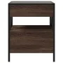 Coffee table with Infinity LED brown oak 40x40x51 cm by , Coffee table - Ref: Foro24-847721, Price: 88,55 €, Discount: %