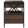 Coffee table with Infinity LED brown oak 40x40x51 cm by , Coffee table - Ref: Foro24-847721, Price: 88,55 €, Discount: %