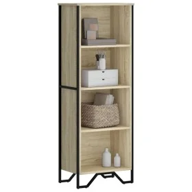 Engineered wood bookshelf in Sonoma oak, 50x31x137.5 cm by , Bookcases and shelves - Ref: Foro24-848610, Price: 59,73 €, Disc...