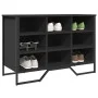 Engineered wood black shoerack 90x38x61.5 cm by , Shoe racks and shoe organizers - Ref: Foro24-848644, Price: 69,72 €, Discou...