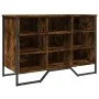 Engineered wood smoked oak shoerack 90x38x61.5 cm by , Shoe racks and shoe organizers - Ref: Foro24-848646, Price: 66,80 €, D...