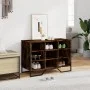 Engineered wood smoked oak shoerack 90x38x61.5 cm by , Shoe racks and shoe organizers - Ref: Foro24-848646, Price: 66,80 €, D...