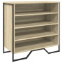 Engineered wood shoe rack in Sonoma oak, 80x38x78 cm. by , Shoe racks and shoe organizers - Ref: Foro24-848650, Price: 65,12 ...