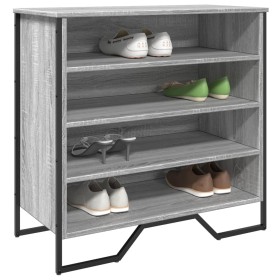 Engineered wood gray Sonoma shoerack 80x38x78 cm by , Shoe racks and shoe organizers - Ref: Foro24-848652, Price: 66,80 €, Di...