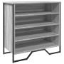 Engineered wood gray Sonoma shoerack 80x38x78 cm by , Shoe racks and shoe organizers - Ref: Foro24-848652, Price: 66,80 €, Di...