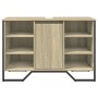 Waschbeckenunterschrank aus Sonoma-Eichenholz in Ingenieursholzoptik, 91x35x60 cm. von , Badezimmermöbel - Ref: Foro24-848665...
