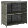 Set mesa y sillas de bar jardín 3 piezas ratán sintético gris by vidaXL, Furniture sets for kitchens and dining rooms - Ref: ...