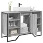 Bathroom vanity cabinet in gray Sonoma engineered wood, 91x35x60 cm. by , Bathroom furniture - Ref: Foro24-848667, Price: 87,...