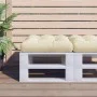 Cushion for pallet sofa cream fabric 58x58x10 cm by , Cushions for chairs and sofas - Ref: Foro24-360902, Price: 29,15 €, Dis...
