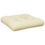 Cushion for pallet sofa cream fabric 58x58x10 cm by , Cushions for chairs and sofas - Ref: Foro24-360902, Price: 29,15 €, Dis...