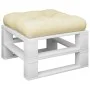 Cushion for pallet sofa cream fabric 58x58x10 cm by , Cushions for chairs and sofas - Ref: Foro24-360902, Price: 29,15 €, Dis...