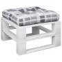 Cushion for pallet sofa in gray checkered fabric 58x58x10 cm by , Cushions for chairs and sofas - Ref: Foro24-360914, Price: ...