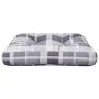 Cushion for pallet sofa in gray checkered fabric 58x58x10 cm by , Cushions for chairs and sofas - Ref: Foro24-360914, Price: ...