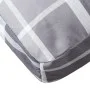 Cushion for pallet sofa in gray checkered fabric 58x58x10 cm by , Cushions for chairs and sofas - Ref: Foro24-360914, Price: ...