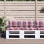 Cushions for pallet sofa, 2 units, red checkered fabric. by , Cushions for chairs and sofas - Ref: Foro24-360935, Price: 48,9...