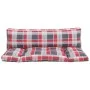 Kissen für Palettensofa, 2 Stück, Karomuster in Rot. von , Kissen für Stühle und Sofas - Ref: Foro24-360935, Preis: 48,99 €, ...