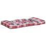 Cushions for pallet sofa, 2 units, red checkered fabric. by , Cushions for chairs and sofas - Ref: Foro24-360935, Price: 49,5...