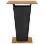 Synthetic rattan and black acacia wood high table 80x80x110 cm by vidaXL, Garden tables - Ref: Foro24-313465, Price: 229,38 €...