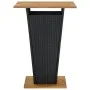 Synthetic rattan and black acacia wood high table 80x80x110 cm by vidaXL, Garden tables - Ref: Foro24-313465, Price: 223,39 €...
