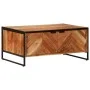Mesa de centro madera maciza de acacia 90x55x40 cm de , Mesas de centro - Ref: Foro24-376047, Precio: 258,90 €, Descuento: %