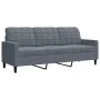 Set of sofas with 4 dark gray velvet cushions by , Sofas - Ref: Foro24-3278362, Price: 622,94 €, Discount: %