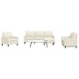 4-piece cream velvet sofa set with cushions by , Sofas - Ref: Foro24-3278369, Price: 759,87 €, Discount: %