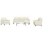 4-piece cream velvet sofa set with cushions by , Sofas - Ref: Foro24-3278369, Price: 745,87 €, Discount: %