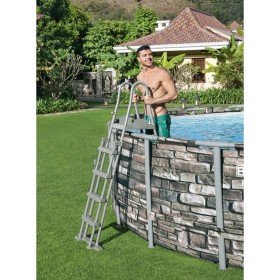 Bestway Escalera de piscina de seguridad 4 escalones Flowclear