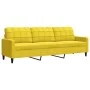 Set of sofas with 4 pieces of yellow velvet cushions by , Sofas - Ref: Foro24-3278447, Price: 707,25 €, Discount: %
