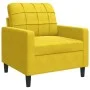 Set of sofas with 4 pieces of yellow velvet cushions by , Sofas - Ref: Foro24-3278447, Price: 707,25 €, Discount: %