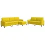 3-piece velvet yellow sofa set with cushions by , Sofas - Ref: Foro24-3278487, Price: 563,63 €, Discount: %