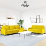 3-piece velvet yellow sofa set with cushions by , Sofas - Ref: Foro24-3278487, Price: 573,15 €, Discount: %