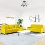 3-piece velvet yellow sofa set with cushions by , Sofas - Ref: Foro24-3278487, Price: 563,63 €, Discount: %