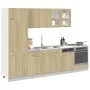 Küchenmöbel-Set, 8-teilig, aus Sonoma-Eichen-Ingenieurholz. von , Küchenschränke - Ref: Foro24-3307655, Preis: 513,31 €, Raba...