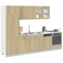 Kitchen furniture set, 8 pieces, engineered wood, Sonoma oak. by , Kitchen cabinets - Ref: Foro24-3307655, Price: 520,86 €, D...