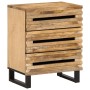 Solid rough mango wood bedside table 50x34x62 cm by , Nightstands - Ref: Foro24-377481, Price: 91,60 €, Discount: %