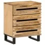 Solid rough mango wood bedside table 50x34x62 cm by , Nightstands - Ref: Foro24-377481, Price: 90,58 €, Discount: %