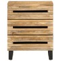 Solid rough mango wood bedside table 50x34x62 cm by , Nightstands - Ref: Foro24-377481, Price: 91,60 €, Discount: %