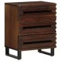 Mesita de noche madera maciza mango marrón 50x34x62 cm de , Mesitas de noche - Ref: Foro24-377483, Precio: 73,07 €, Descuento: %