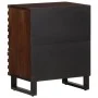 Mesita de noche madera maciza mango marrón 50x34x62 cm de , Mesitas de noche - Ref: Foro24-377483, Precio: 73,07 €, Descuento: %