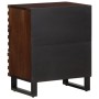 Mesita de noche madera maciza mango marrón 50x34x62 cm de , Mesitas de noche - Ref: Foro24-377483, Precio: 73,74 €, Descuento: %