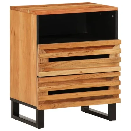 Massivholz-Nachttisch aus Mangoholz, braun, 50x34x62 cm. von , Nachttische - Ref: Foro24-377488, Preis: 73,92 €, Rabatt: %