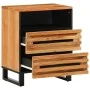 Massivholz-Nachttisch aus Mangoholz, braun, 50x34x62 cm. von , Nachttische - Ref: Foro24-377488, Preis: 73,92 €, Rabatt: %