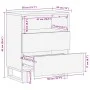 Massivholz-Nachttisch aus Mangoholz, braun, 50x34x62 cm. von , Nachttische - Ref: Foro24-377488, Preis: 73,92 €, Rabatt: %