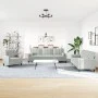 3-piece light gray velvet sofa set with cushions by , Sofas - Ref: Foro24-3278451, Price: 634,37 €, Discount: %