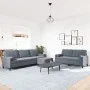 3-piece dark gray velvet sofa set with cushions by , Sofas - Ref: Foro24-3278502, Price: 560,52 €, Discount: %